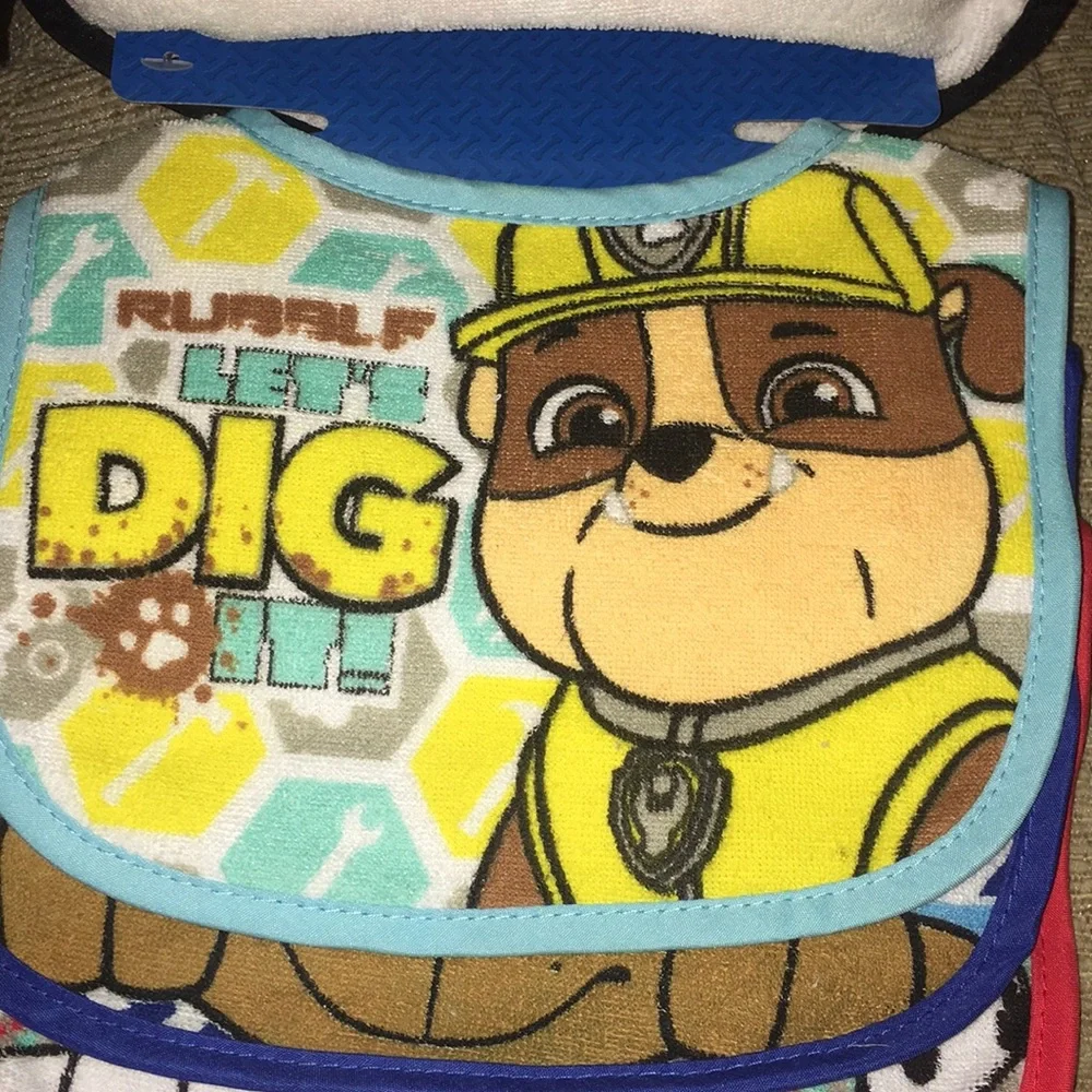 🐾NWT Paw Patrol 5-Pack Bibs